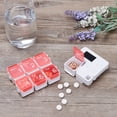thumbnail image 2 of Electronic Pill Organizer Digital Display Moisture-Proof Automatic 7 Days Pill Dispenser Organizer with Reminder Alarm for Vitamins Fish Oil Supplements, 2 of 7