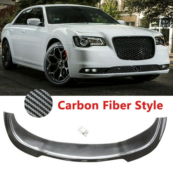 NINTE Front Bumper Lip for 2015-2022 Chrysler 300 RT Carbon Fiber Style Spoiler Splitter 1PCS
