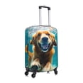 thumbnail image 3 of Daiia Dog Underwater Adventure Luggage Cover, Thickened Washable Travel Luggage Covers, Elastic Unique Baggage Covers for 18-20 inch Luggage-Small, 3 of 9