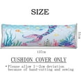 thumbnail image 2 of Cute Mermaid Theme Body Pillow Cover Fish Scale Underwater Animal Coral Long Pillow Case Protector with Zipper Decorative Soft Large Pillowcase Covers Cushoned for Bed,Couch,Sofa,Home Gifts 20"x54", 2 of 3