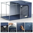 thumbnail image 4 of Sorbus Storage Bins with Metal Frame, Stackable & Foldable with Window & Handles for Bedding and Clothes, 4 of 5