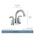 thumbnail image 3 of Moen Idora Matte Black Two-Handle Centerset Bathroom Sink Faucet with Drain Assembly, 3 of 5