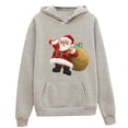 thumbnail image 2 of Kiplyki Autumn Sweatshirts Christmas Hoodie Santa Claus Print Top Sweatshirt Long Sleeve Blouse, 2 of 4