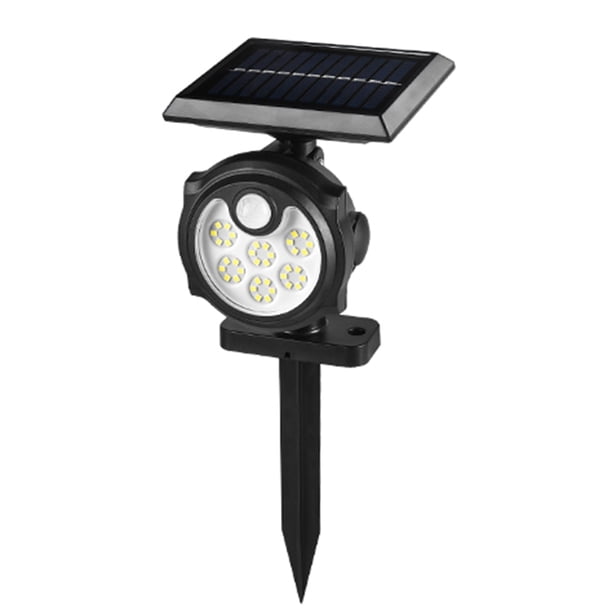 Luces de pared con energía solar de 36 LED con estaca de tierra e inducción humana