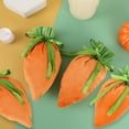 thumbnail image 5 of 4Pack Easter Carrot Fabric Gift Bags, Drawstring Easter Bag Easter Carrot Wrap Treat Favor Bags, for Spring Easter Basket Stuffers Egg Hunt Outdoor Party Favor Supplies, 4.72x7.48inch, 5 of 7