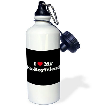3dRose I Love My Ex Boyfriend, Sports Water Bottle, (Best Way To Get Back At An Ex Boyfriend)