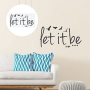 Let It Be Self-stick Wall Stickers Artificial Peel and Stick Decal for Bedroom and Living Room