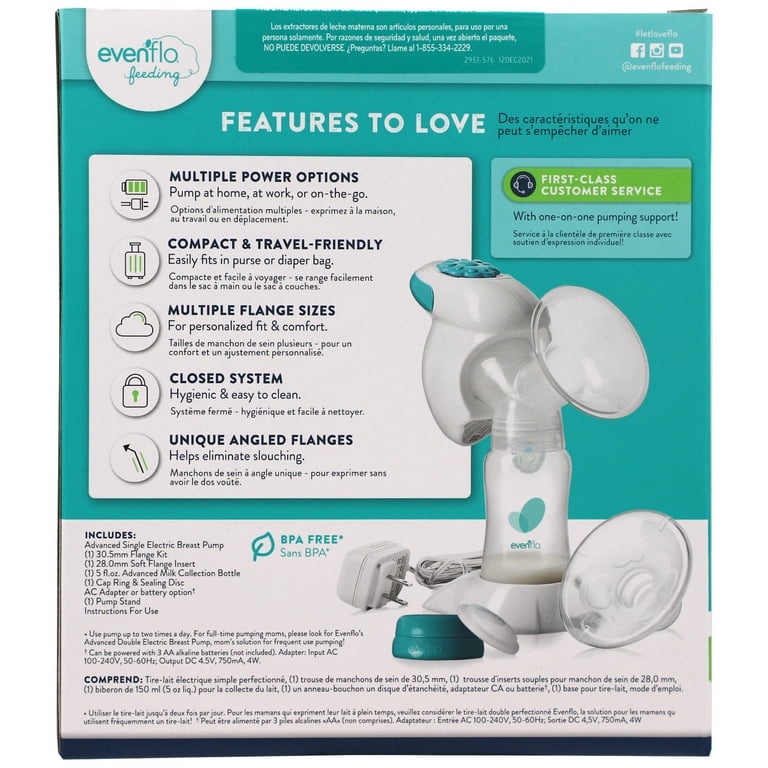 Evenflo Advanced Single Electric Breast Pump – Evenflo Feeding