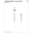 thumbnail image 3 of Kingston Brass LSSPRHOSE595C 59-Inch Black Nylon Kitchen Spray Hose in Oil Rubbed Bronze, 3 of 3