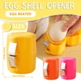 thumbnail image 6 of One Second Egg Cracker,Stainless Steel Egg Opener Set for Hard and Raw Boiled Eggs,Handheld Kitchen Gadget,Multifunctional Egg Shell Opener Cracker Tool for Making Cakes,Cookies,Orange/1PC, 6 of 6