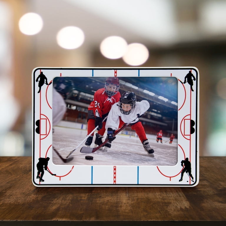 Neil Enterprises Inc. 7x5 Hockey Team Tabletop or Wall Mount Wood