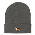 thumbnail image 5 of Collie Dog Embroidered Long Beanie - Dk Grey OSFM, 5 of 5