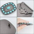 thumbnail image 6 of Turquoise Belt Buckle Western Vintage Medieval Buckles Bohemian Style Fashion Square Turquoise Jewelry Punk Belt Fastener Accessory, 6 of 6