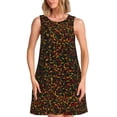 thumbnail image 1 of Fotbe Color Music Vestido de Verano sin Mangas para Mujer – Vestido Midi Línea A, Estilo Camiseta Floral, Vestido Playero Casual y Fluido, 1 of 7