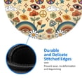 thumbnail image 5 of Disketp 70s Hippie Style Small Mouse Pad 7.9x7.9 Inches,Washable Round Mousepad For Office Laptop Computer,Non-Slip Rubber Base Mouse Pads For Wireless Mouse, 5 of 9