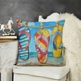 thumbnail image 2 of SHANXI Summer Pillow Cover Decor Satrfish Seasonal Pillow Case Decorations for Home Sofa Couch 24x24in, 2 of 5