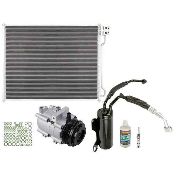 For Ford E150 E250 E350 2008-2015 A/C Kit w/ AC Compressor Condenser & Drier - BuyAutoParts