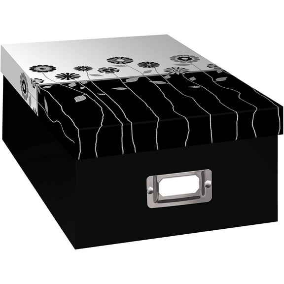 pioneer photo albums b-1bw photo storage box, long stems design