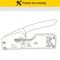 thumbnail image 3 of RJ45 Pass Through Crimp Tool for Cat5 Cat6 Modular Connector Ethernet 8P 6P Crimper, 3 of 7