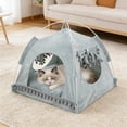 thumbnail image 5 of Pet Tent for Summer with Mosquito-Proof Mesh, Breathable Fabric & Portable Foldable Design, Suitable for Indoor Outdoor Cats, 15x15in by MPOISVA, 5 of 7