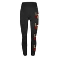 thumbnail image 5 of lcziwo Lightning Sale, Women's Valentine Day Leggings Novelty Letter Graphic Print Tight Yoga Pants Casual Elastic High Waisted Tummy Control Sport Leggings Black XXL, 5 of 7