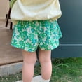 thumbnail image 4 of Herrnalise Toddler Baby Girls Pleated Casual Skirts High Waisted Athletic with Pockets Shorts Running Workout Clothes Printed Florals Short Skirts （2-8Years), 4 of 4