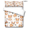 thumbnail image 3 of Ounissouiy Juego de edredón de 3 piezas, fundas de edredón con temática de perro, fundas de almohada, juegos de cama con estampado de dibujos animados Juegos de cama LYSHDW2109250005 S Ounissouiy HA012372-02, 3 of 6