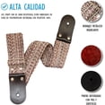 thumbnail image 3 of Correa para guitarra, Strap guitarra acústica, bajo eléctrico, guitarra eléctrica Kidam Espinozeta natural/café, 3 of 3