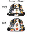 thumbnail image 3 of Herdesigns Outer Space Insulated Lunch Bag for Women Men Adults Large Reusable Lunch Box Space Rocket Leakproof Cooler Tote Bags with Adjustable Shoulder Strap, 3 of 7