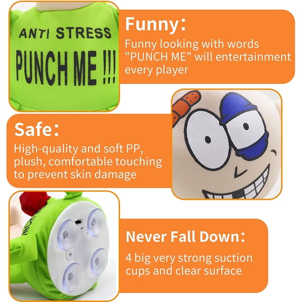 Jouets Anti-Stress | 2 pièces, Jouet Anti-Stress, poupée Punch Me Qui crie, Jouets -anxiété, poupée électrique en Peluche émotionnelle pour Adulte, Enfant Jouets Anti-Stress | 2 pièces, Jouet Anti-Stress, poupée Punch Me Qui crie, Jouets -anxiété, poupée électrique en Peluche émotionnelle pour Adulte, Enfant