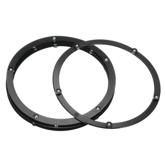 Uxcell 6" Rotating Swivel Stand with Steel Ball Lazy Susan 0.06x5.16" Black 4Pcs