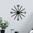 thumbnail image 2 of XZNGL 3D DIY Roman Numbers Acrylic Mirror Wall Sticker Clock Home Decor Mural Decals, 2 of 4
