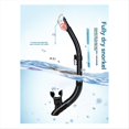 thumbnail image 2 of Tubo de Respiración de Silicona para Adultos con Válvula Superior , Equipo de Snorkel y Entrenamiento de Natación., 2 of 5