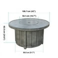 thumbnail image 6 of Sunbeam Boa Contemporary Style Aluminum Fire Table in Gray Finish, 6 of 6