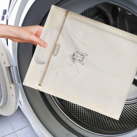 

Qazqa Durable Fine Mesh Laundry Bags For Delicates With Zipper Travel Storage Organize Bag Clothing Washing Bags For Washing Machine Laundry Blouse Bra Hosiery Stocking Unde