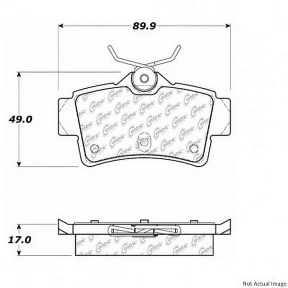 Centric Parts 300.06270 Semi Metallic Brake Pad with Shim