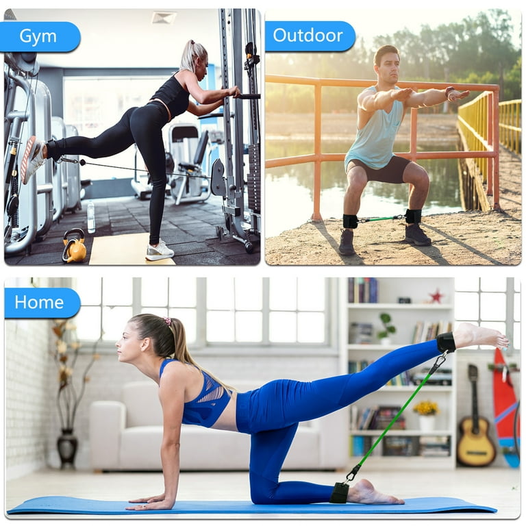 ATAMET 12Pcs Ankle Strap Resistance Bands Home Gym Body Toner - Main Image
