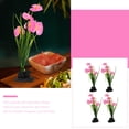 thumbnail image 3 of FENGGUIQU Pink Fake Flower Plant Decor for Dishes and Plates Plastic Restaurant Decoration 4Pcs, 3 of 7