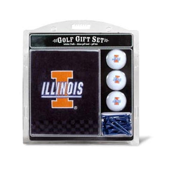Team Golf Ensemble Cadeau de Serviette Brodée Illinois Fighting Illini