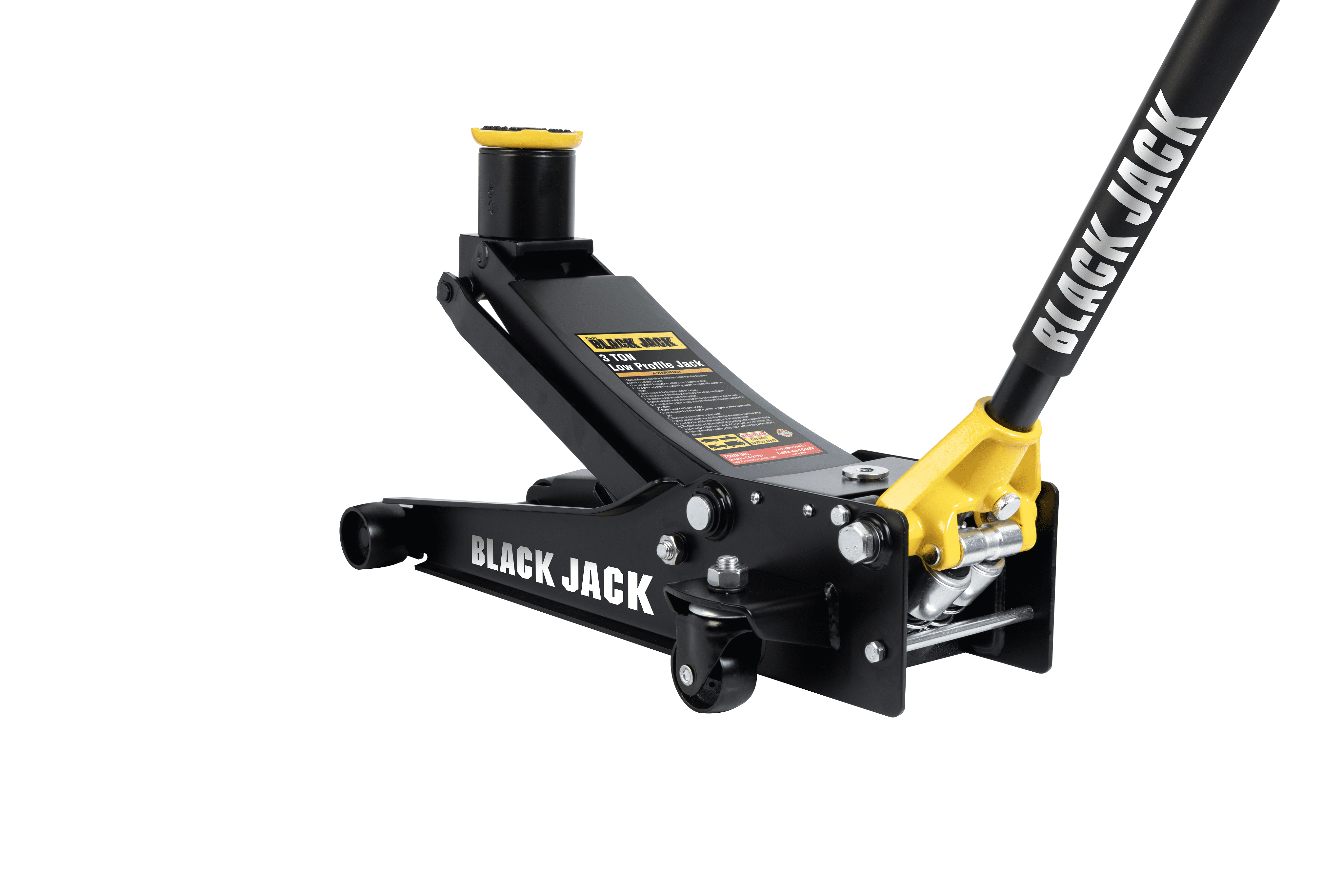 arcan xl2t black low profile steel service jack - 2 ton