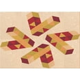thumbnail image 1 of Ahgly Company Machine Washable Indoor Rectangle Transitional Khaki Gold Area Rugs, 3' x 5', 1 of 7