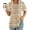 Beige, variant on CaiJunJia T Shirts for Women,Short Sleeve Shirts for Women Summer Dressy Casual Tops Pleated Front