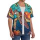 thumbnail image 2 of Fotbe Sea Turtle in Coral Camisa Estampada de Manga Corta para Hombre, Casual de Verano, Estilo Playero, Sin Arrugas-X-Large, 2 of 5