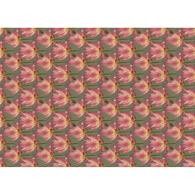 Ahgly Company Tapis Rectangulaire Lavable en Machine Intérieur Transitionnel Rouge Cerise, 7 Pieds x 9 Pieds