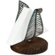 thumbnail image 2 of Servilletero moderno independiente, diseño de base de madera marrón de hoja de metal turquesa dorada, dispensador de pañuelos de mesa, organizador de almacenamiento de servilletas, 2 of 4