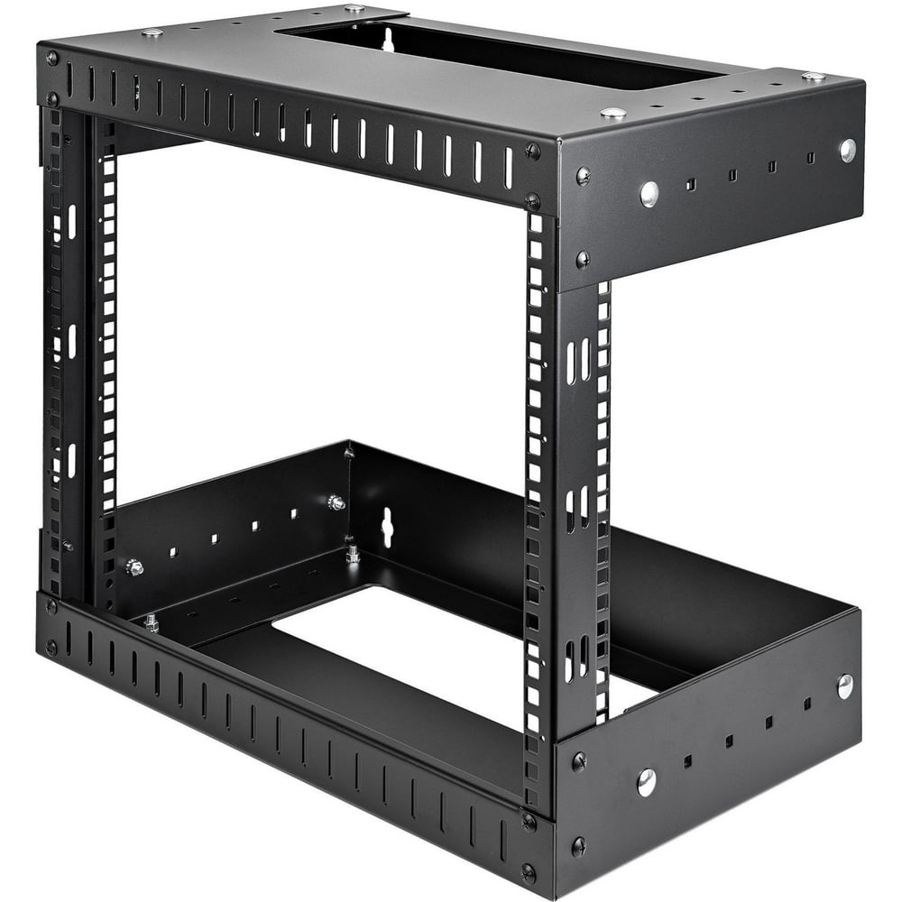 8U 19" Wall Mount Network Rack, Adjustable Depth 1220" Open Frame for Server Room