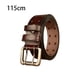thumbnail image 4 of Bearachild Cinturón de cuero para hombre, hebilla doble de 3,8 cm, pretina ahuecada, lujo Retro, clásico Universal para Jeans, vaquero, oficina Suministros de marroquinería Color café 150cm Bearachild HA083923-05, 4 of 6
