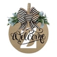 thumbnail image 2 of Rovga 2024 Last Name Year Round Front Door Wreath 26 Last Names Alphabet Door Plate Front Door Decoration Garland Hanging Board For Homes Restaurants Shops Z 30*30Cm, 2 of 5