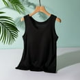 thumbnail image 2 of Tank Top for Women's Scoop Neck Sleeveless Knit Ribbed Fitted Casual Crop Tank Top Tube Tops for Women,Black,2XL, 2 of 4