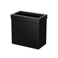 thumbnail image 5 of Gatco Elevate Stainless Steel 3.18 Gallon Rectangle Wastebasket Open Removable Lid, Matte Black, 5 of 5
